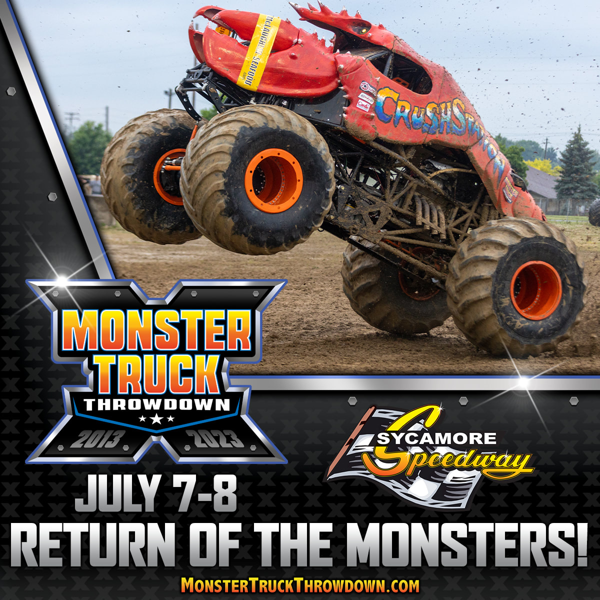Monster Truck Throwdown Sycamore Speedway Midwest's Best Clay Track!