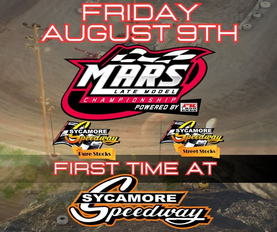 August 9 — 2024 MARS Late Model Championship @ Sycamore Speedway