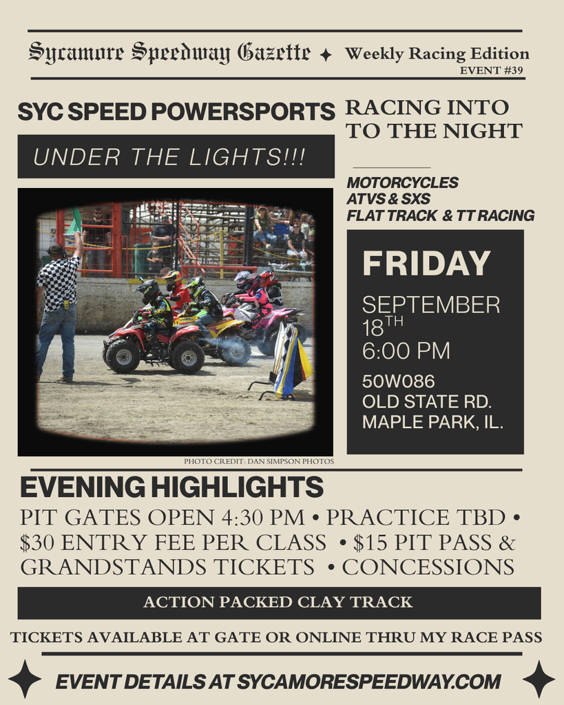 September 18 – Syc Speed Powersports – Under the Lights