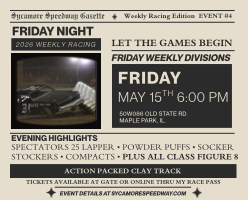 May 15 – Friday Night Racing (Spectator 25 Lapper + All Class Figure 8)