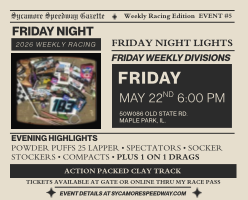 May 22 – Friday Night Racing (Powder Puff 25 Lapper + 1 on 1 Drags)