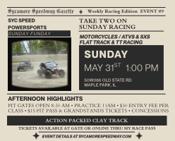 May 31 – Syc Speed Sunday Funday